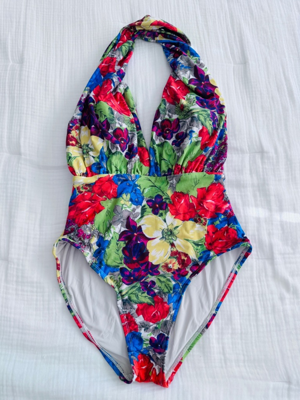 Anthropologie Allihop Floral Plunge One-Piece Swimsuit - Multicolor - Picture 2 of 6